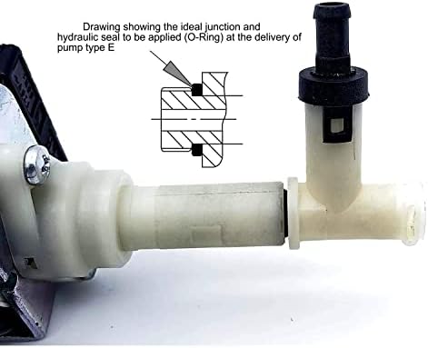 MacMaxe ULKA Model E Type EFP5 - Replacement Pump Compatible with Breville Espresso Machine - Solenoid Vibratory Water Pump with 2 O-Ring Seals - 15 Bar Max Pressure, 2/1 Min. On/Off, 120V, 60Hz, 52W