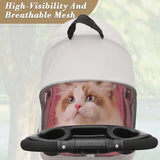 Athena Collection 4 Wheels Pet Stroller for Medium Dogs 33 Lbs Puppy Cat Pet Dog Stroller with Detachable Carrier, Cup Holder Tray, Bottom Storage, Pink