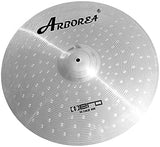 Arborea Cymbal Pack 14"Hihats 16"Crash 18"Crash 20"Ride 5 Pieces Cymbals for Drum Set Silver Drum Practice Cymbal for Beginner