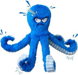 LEGEND SANDY Tough Dog Toys, Stuffed Dog Chew Toys, Large Dog Toys to Keep Them Busy, Interactive Dog Toys, Squeaky Dog Toys, Tug of War Dog Toy, Crinkle Dog Toy (Blue Octopus)