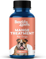 Mange Treatment for Dogs, Natural Dog Itching Skin Relief for Demodectic & Puppy Mange, Mites, Canine Scabies, Helps Dogs Skin Irritation, Hot Spots, Hair Loss, and Canine Dandruff, 800 Odorless Pills