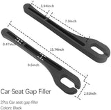 2PCS Car Seat Gap Filler Organizer with Phone Holder,[Upgrade Version] Car Seat Gap Organizer for Prevent Falling,Essential Car Accessories Car Side Seat Gap Filler (Black)