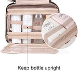 BAGSMART Large Toiletry Bag Travel Bag with Hanging Hook, Water-resistant Makeup Cosmetic Bag Travel Organizer for Accessories, Shampoo, Full Sized Container, Toiletries