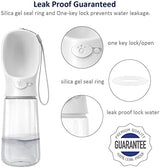 WePet Portable Dog Water Bottle, 19 OZ, Leak Proof Puppy Water Dispenser with Drinking Feeder for Pets Outdoor Walking, Hiking, Travel, Food Grade Plastic