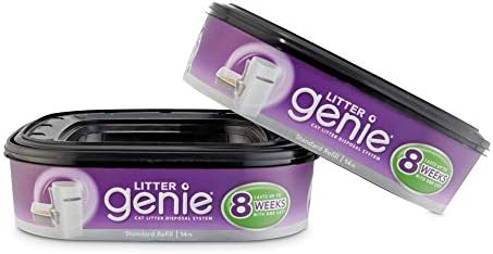 Litter Genie Standard Refill Cartridge for Cat Litter Disposal System, Pack of 2, 2 CT