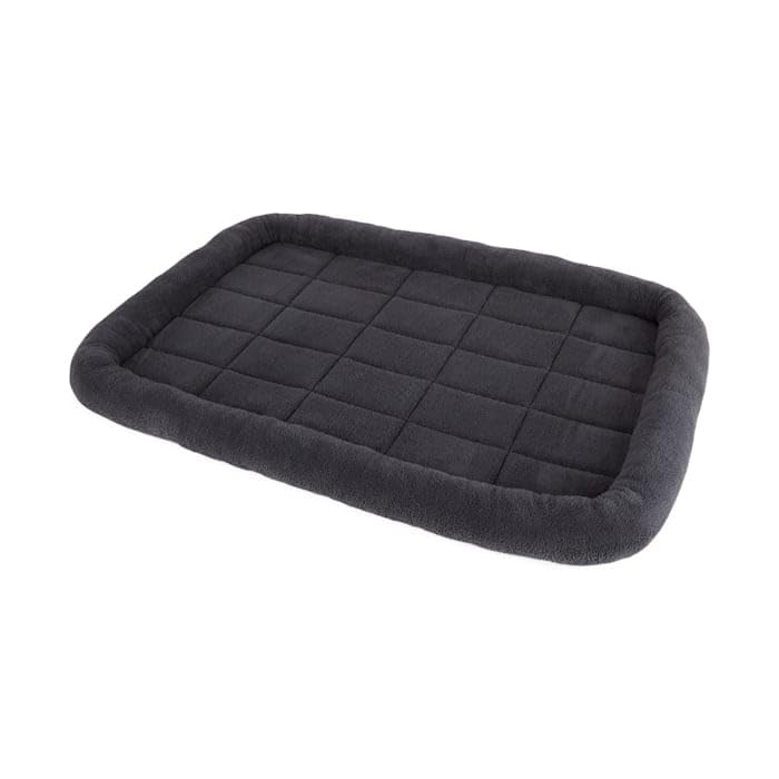 EveryYay by Petco Plush Dog Crate Mat 40" L X 26" W X 2" H Charcoal Grey