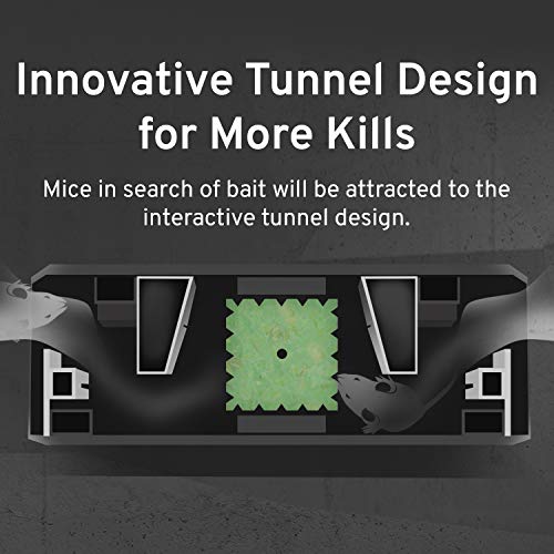 Victor M923-2 Fast-Kill Brand Refillable Mouse Poison Bait Station – 2 Stations, 40 Baits