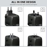 Travel Converter Adapter Voltage Converter That Steps Down 220 Volts to 110 Volts for use in Over 200 Countries,Including The U.S., U.K., Europe, and Australia
