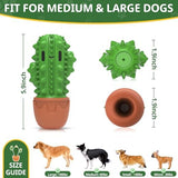 Dog Toys for Aggressive Chewers,Durable Dog Chew Toys for Medium Large Dogs Beef Favor,Cactus Dog Toothbrush Teeth Cleaning Toy Dog Toys to Keep Them Busy Christmas Birthday Gifts