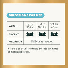 Load image into Gallery viewer, VetriScience Calm &amp; Confident Chews, Composure Clinically Tested Calming and Anxiety Supplement for Dogs, Reduce Stress and Fear, Ideal for Thunderstorms, Fireworks and Travel, Bacon, 120 Count
