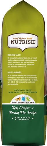 Rachael Ray Nutrish Premium Natural Dry Cat Food, Real Chicken & Brown Rice Recipe, 6 Pounds (Packaging May Vary)