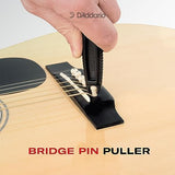 D'Addario Accessories Pro-Winder - The Original Guitar String Winder, Guitar String Cutter, Guitar Bridge Pin Puller - All in One Guitar Tool for Restringing - White