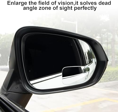 LivTee Blind Spot Car Mirror, HD Glass Frameless Convex Side Mirror Blindspot, Wide Angle Rear View Car Mirrors for Cars SUV Trucks and RVs - Car Accessories