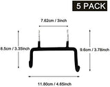 Menecor 5PCS Pegboard Drill Holder with Double Hooks and Accessories Bag for Power Tools