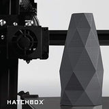 HATCHBOX PETG 3D Printer Filament, Dimensional Accuracy +/- 0.03 mm, 1 kg Spool, 1.75 mm, Sliver