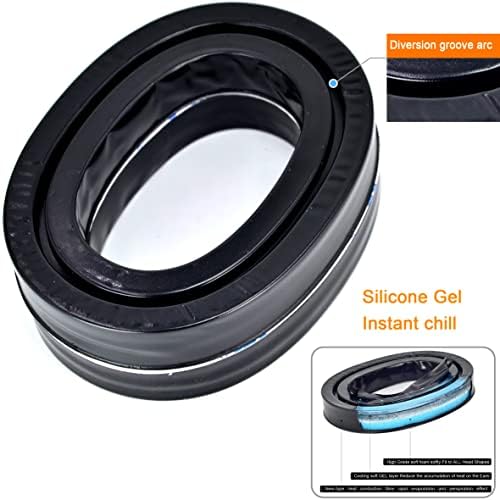 Silicone Gel Instant chill Earpads - defean Replacement Ear Cushion Compatible with 3M WorkTunes(90543, 90544, 90542, 90541)/ Peltor Range Guard Connect Hearing Protector(EM042/033/037 Series)