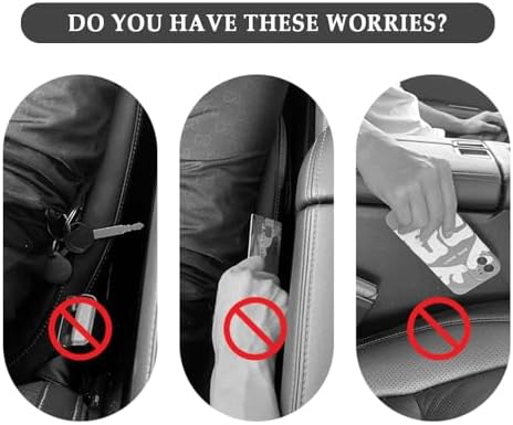 2PCS Car Seat Gap Filler - Car Seat Gap Filler Organizer for Holding Phone,Key,Purse - Universal Car Gap Filler Fits Car Truck SUV Car Interior Accessories (Black/2PCS)…