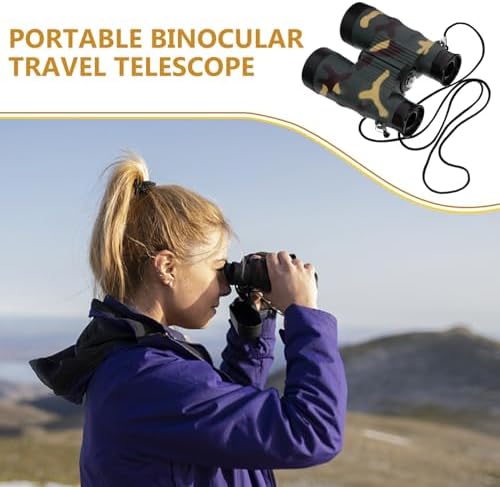 Telescope Compact Binocular Cruise Accessories Binoculars for Adults Hiking Binoculars Multi-Function Small Binocular Pocket Binoculars Tiny Binoculars Mini Handheld Binoculars
