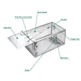 SZHLUX 2-Pack Rat Trap, Humane Mouse Traps Work for Indoor and Outdoor,Small Rodent Animal-Mice Vole Chipmunk Hamsters Live Cage,Catch and Release(SZ-SL2614X2S)
