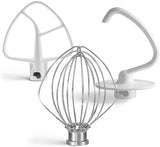 Attachments Accessories fit for Kitchenaid 4.5 QT Stand Mixer K45WW Wire Whip K45DH Dough Hook K45B Coated Flat Blade Paddle K45 K4SS K45SS KSM75 KSM90 KSM95 KSM100 KSM103 KSM110 KSM150PS prime&swift