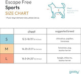 Gooby Escape Free Sport Harness - Red, Medium - No Choke Step-in Patented Neoprene Small Dog Harness with Four-Point Adjustment - Perfect on The Go Dog Harness for Medium Dogs No Pull and Small Dogs