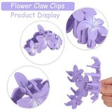 ANBALA 4PCS Flower Claw Hair Clips, Large Plumeria Hair Accessories for Women and Girls - Colorful Hawaiian Non-Slip Strong Hold Clips for Thick Hair