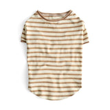 Reddy Stripe Tee for Dogs Tan Large
