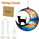 Dog Memorial Suncatcher,Pet Sympathy Gifts,Dog Memorial Gifts for Loss of Dog,Personalized Dog Pass Away Gifts with Name Date for Pet Lovers