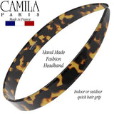 Camila Paris CP3466 French Headband for Women, Handmade Tokyo, Strong Hold Grip Women's Hair Band, Ligth and Very Flexible, No Slip and Durable Styling Girls Hair Accessories, Made in France