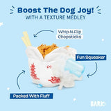 Barkbox Squeaky Dog Toys - Plush and Squeak Chew Toys | Puppy and Pet Toys for Medium to Large Dogs | Chow Chow Mein (Large)