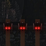 Solar Animal Repeller Predator Lights Deterrent for Coyote Fox Skunk Raccoon Rabbit Cat Dog Deer Repellent Devices Outdoor for Chicken Coop Yard Farm Garden, IP44 Waterproof, 8 Pack