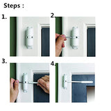 GOOKYO Door Closer Automatic Safety Spring Door Closer – Easy to Install to Convert Hinged Doors to Self-Closing– White