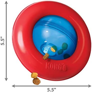 KONG Gyro - Interactive Dog Toy for Treat Dispensing - Dog Slow Feeder for Healthy Eating - for Small Dogs