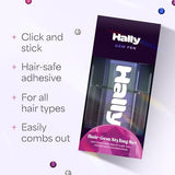 Hally Hair Gems Pen Refill Set - Includes 180 Multicolored Adhesive Gem Stickers Hair Jewels - Stylish Hair Accessories for School, Halloween, Festivals, Wedding, Parties & More