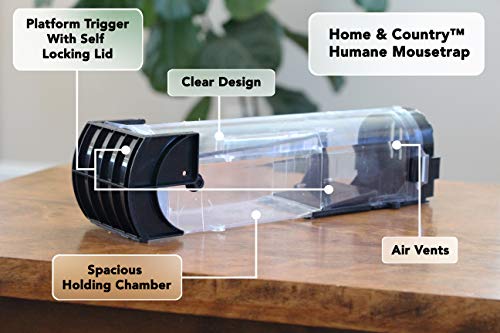 Home and Country USA Humane Mouse Trap. Our catch and release mouse traps are designed as a live mouse and rat trap for those who want to remove mice the right way. (4)
