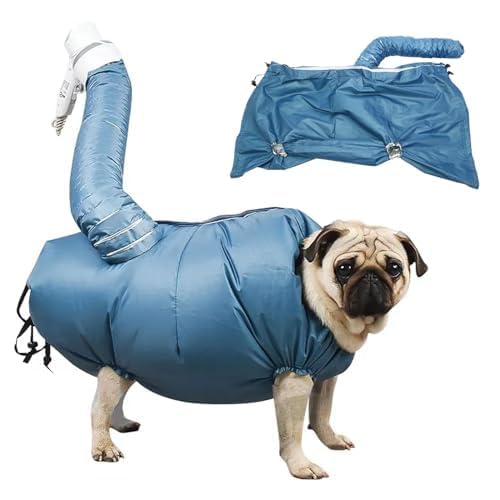 MANON ROSA Dog Drying Bag – Quick Dry Pet Hair Drying Suit for Small, Medium & Large Dogs and Cats, 360° Air Circulation Grooming Accessory for Blow Drying (XX-Large)