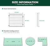 FXW MiniPaws Dog Playpen Designed for Puppies/Small Dogs, Expandable Dog Pen for Indoor/Outdoor Use, 20 inch 16 Panels