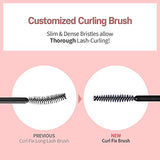 ETUDE Curl Fix Mascara #1 Black | A curl fix mascara that keeps fine eyelashes powerfully curled up for 24 hours by ETUDE's own Curl 24H Technology, Korean Makeup, Kbeauty, Perfect for Gift
