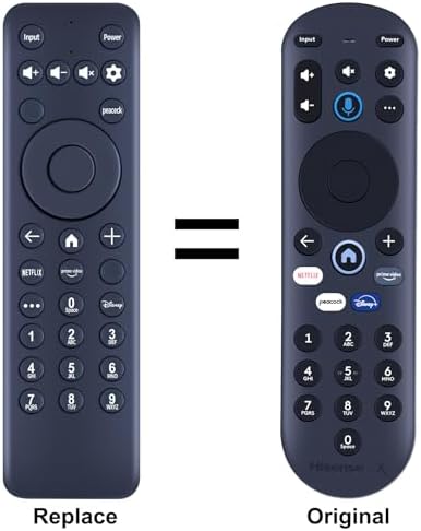 MG3-R34010 / 297107 Replacement IR Remote Control fit for Hisense X UHD LED XClass TV 43A6GX 50A6G R34010BA00-00001, for Pioneer Xumo TV PN50-751-24U CP-RC1NA-23 (Without Voice Function)