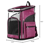 Beidingsen Cat Carriers Dog Carrier Pet for Small Medium Cats Dogs Puppies up to 25 Lbs, TSA Airline Approved Soft Sided, Collapsible Travel Puppy - Black Grey (M: 13" LX11.4 WX17.3 H, Pink)
