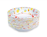 Glad Everyday Disposable Paper Bowls with Picnic Design| Cut-Resistant, Microwavable Paper Bowls for All Foods & Daily Use | 12 oz, 50 Count - 12 Pack