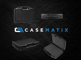 CASEMATIX Hard Travel Case with Foam and Padlock Rings - Customizable Foam Fits Pico Mobile Projectors, Recorders, Microphones and More Small Electronics & Accessories up to 14.5" x 7.5" x 2.75"