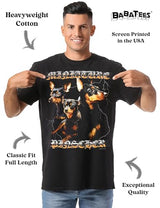 Alpha Dog Lovers Graphic Tee - Funny Dog Dad & Mom Designs, Heavy Metal Graphics (US, 3X-Large, Regular, Mini Pinscher C2)