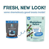 Shameless Pets Dental Chews for Dogs, Variety (4-Pack) - Natural Dog Teeth Cleaning Treats with Fresh Breath Benefits | Grain-Free Dental Sticks for Small, Medium & Large Dogs