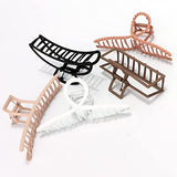 Large Metal Hair Clips for Thick and Long Hair - Butterfly Claw Clips and Big Jaw Clamps for Hair Styling, Accessories for Women (5 Colors)