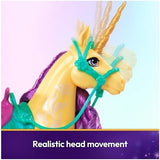 Unicorn Academy, Leaf with 2 Riding Accessories, 11”, Compatible with Ava, Dolls & Unicorn Toys for Girls Ages 4 and up