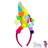 LUV HER Kids' Trolls World Tour Headband with Wig for Girls - Costume Accessories
