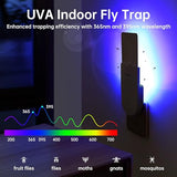 Pesteaze Indoor Plug-in Mosquito Killer, Flying Insect Trap for Flies, Fruit Flies, Moths & Gnats, with Adjustable Brightness UV Attractant Catcher & Night Light, 1 Device + 10 Glue Card Refills