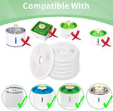 12 Pack Cat Water Fountain Replacement Filters Fit for 3L Flower Water Dispenser Automatic Pet Dog Cat Fountain Filter
