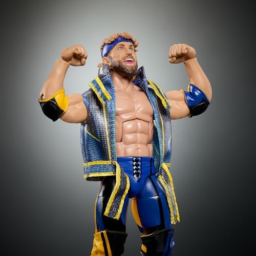 Mattel WWE Elite Collection Top Picks Action Figure & Accessories Set, Logan Paul 6-inch Collectible with Swappable Hands, Ring Gear & 25 Articulation Points